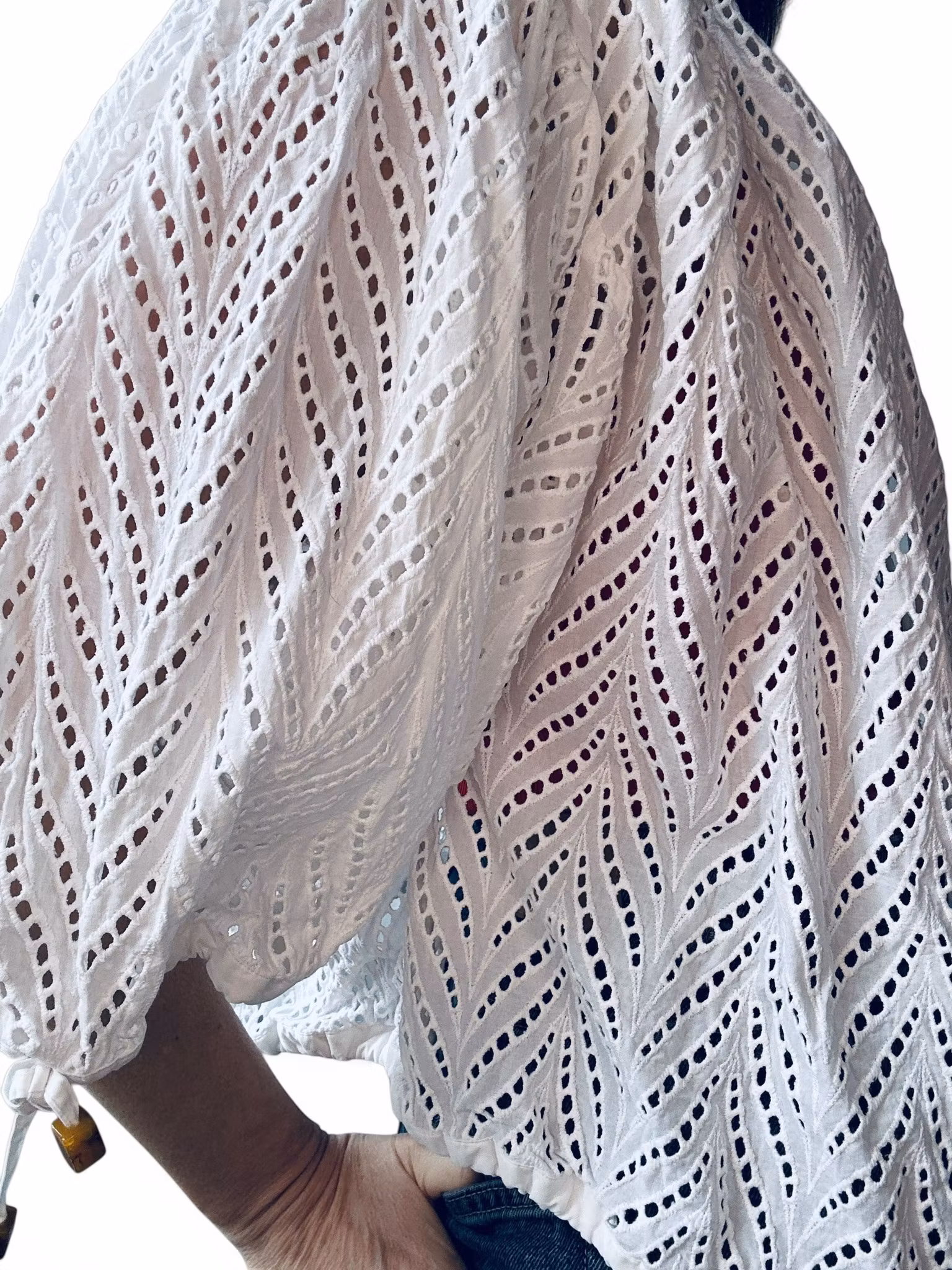 RODEBJER hålmönstrad blus - Breeze Embroidery