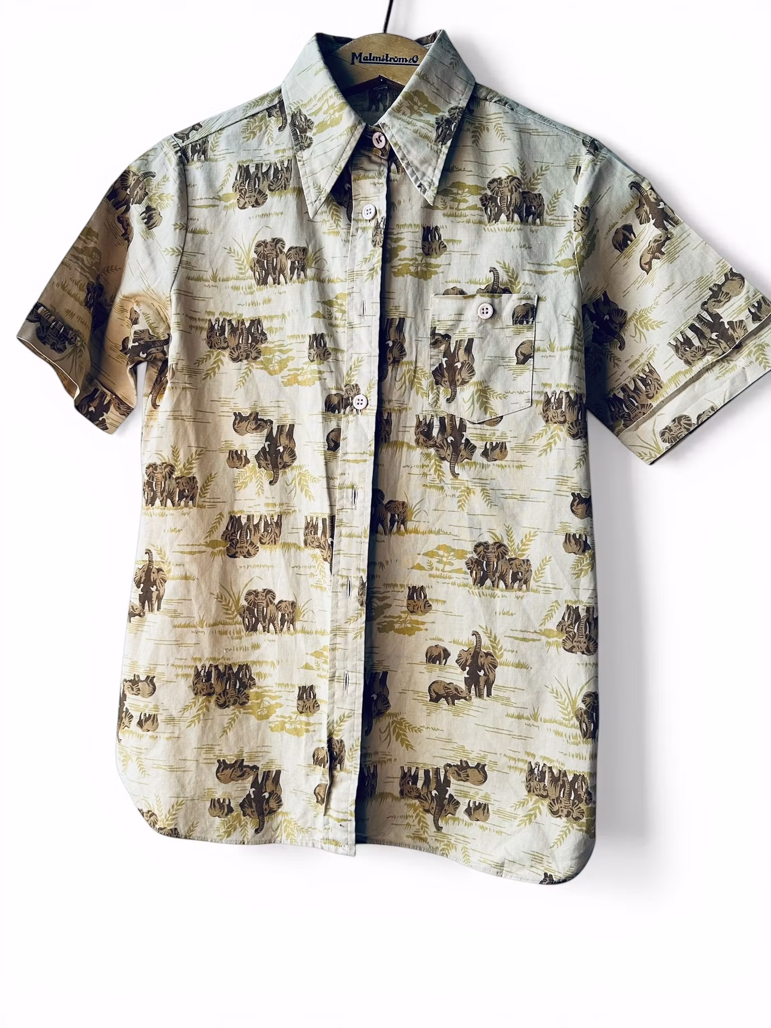 Vintage skjorta med elefanter