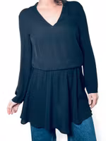 STYLEIN svart sidenklänning