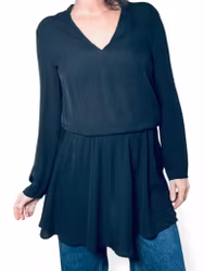 STYLEIN svart sidenklänning