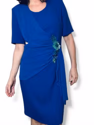 Vintage kornblå klänning