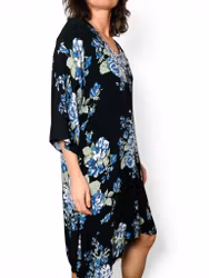 GANNI blommig klänning i viskos