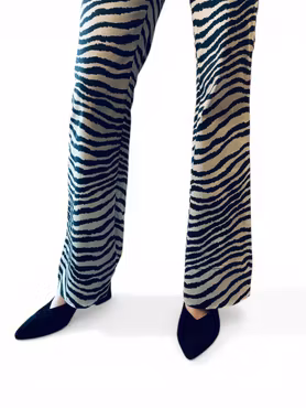 BY MALENE BIRGER zebrarandiga byxor