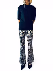 BY MALENE BIRGER zebrarandiga byxor