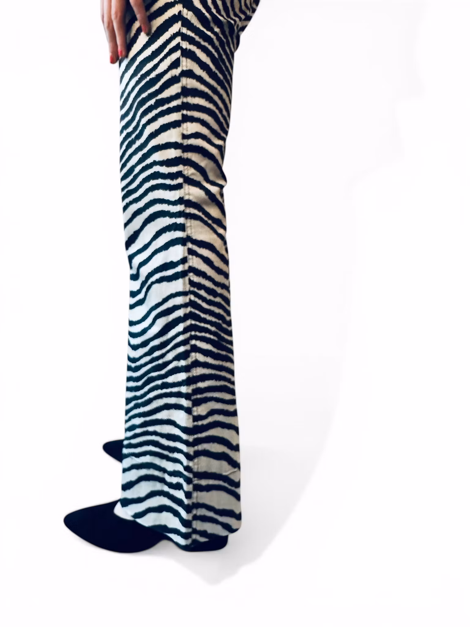 BY MALENE BIRGER zebrarandiga byxor