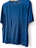 COS finstickad mörkblå topp