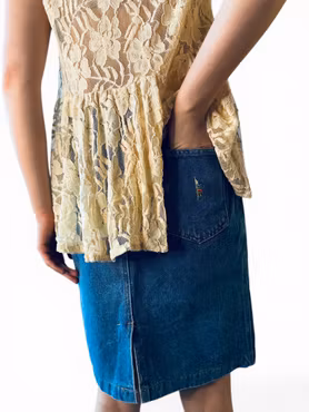 Vintage jeanskjol - 80-tal