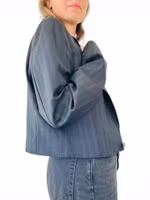 REMAKE: Set - rutig croppad blazer + apron skirt