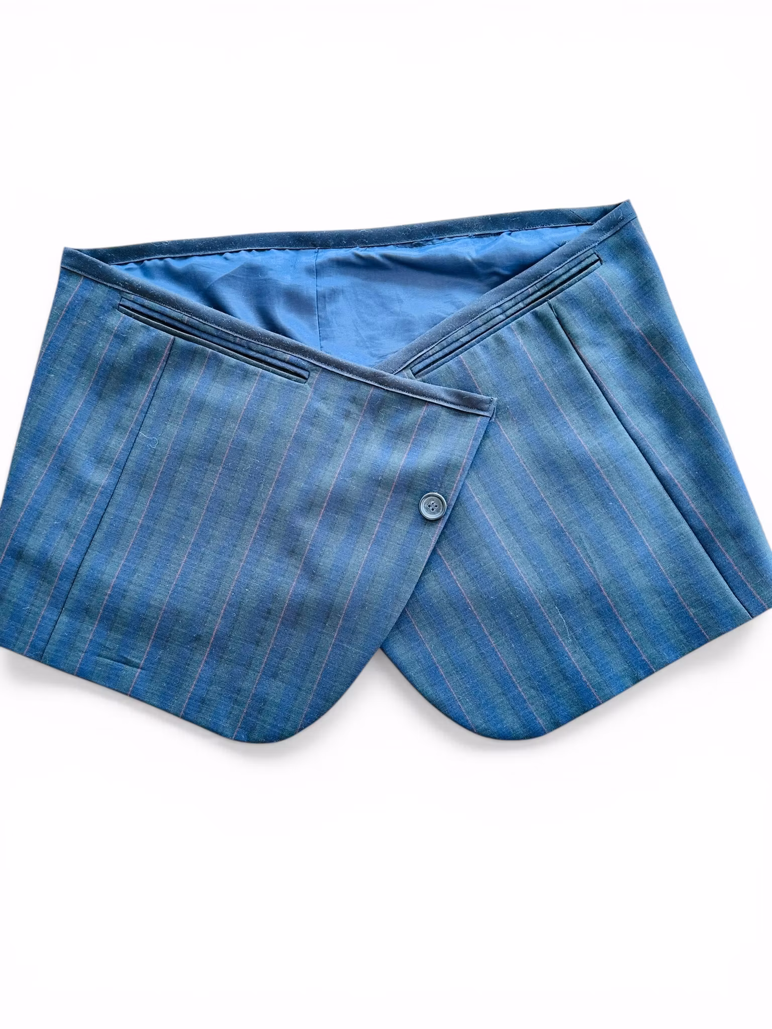 REMAKE: Set - rutig croppad blazer + apron skirt