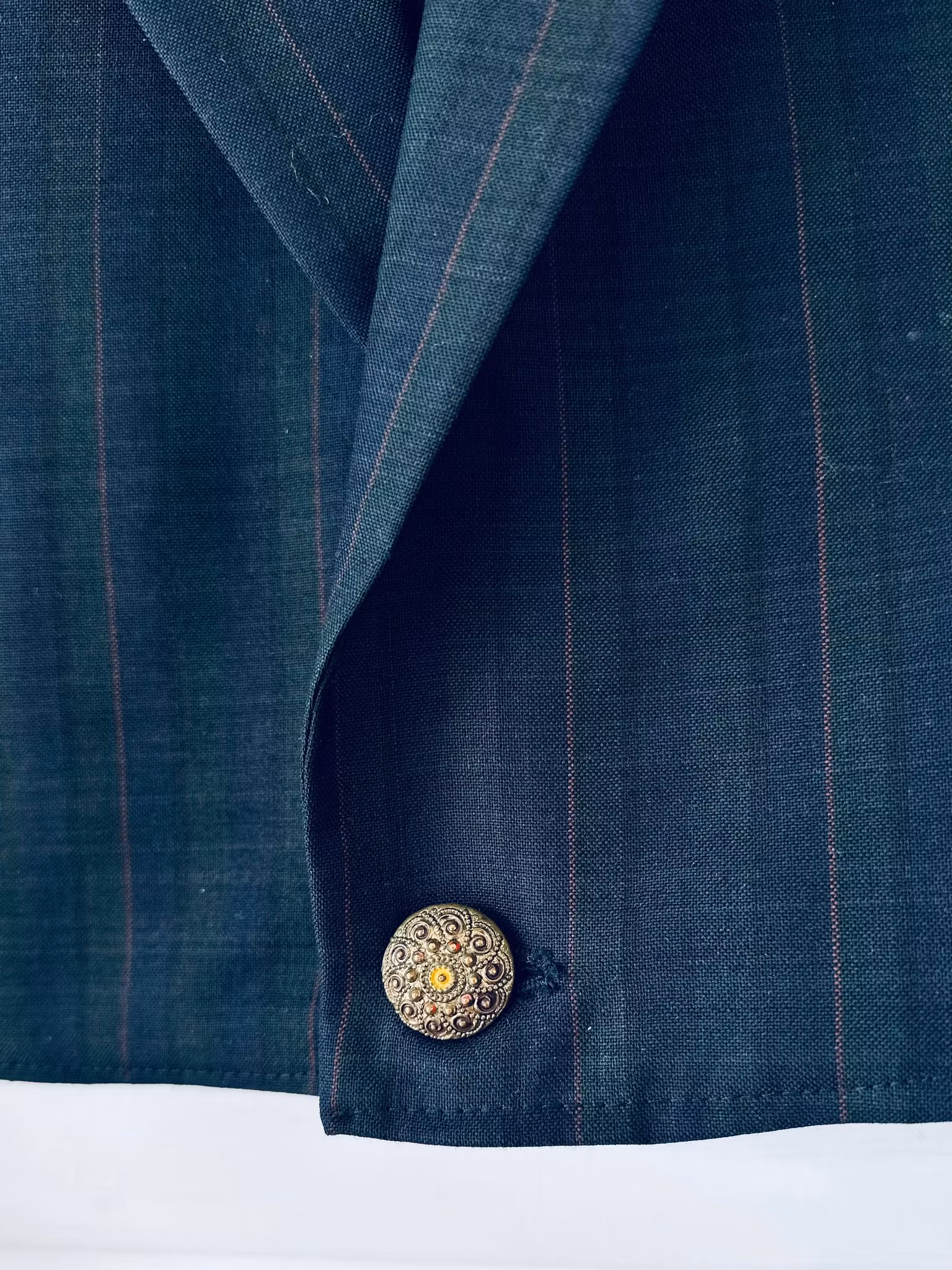 REMAKE: Set - rutig croppad blazer + apron skirt