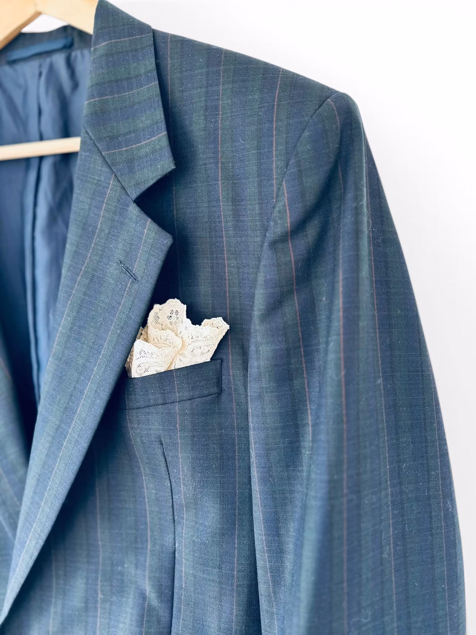 REMAKE: Set - rutig croppad blazer + apron skirt