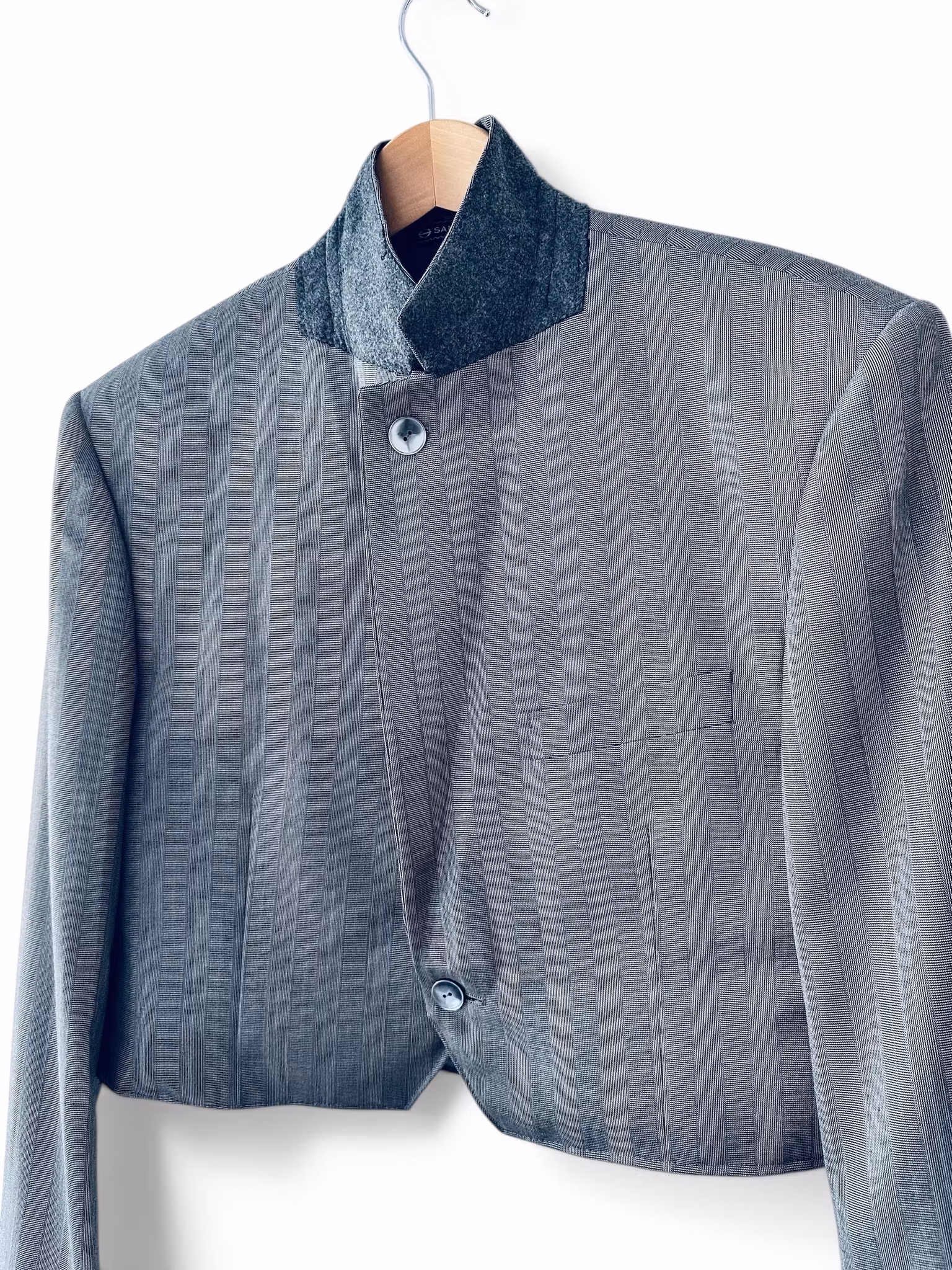 REMAKE: Set - croppad blazer + lace apron skirt