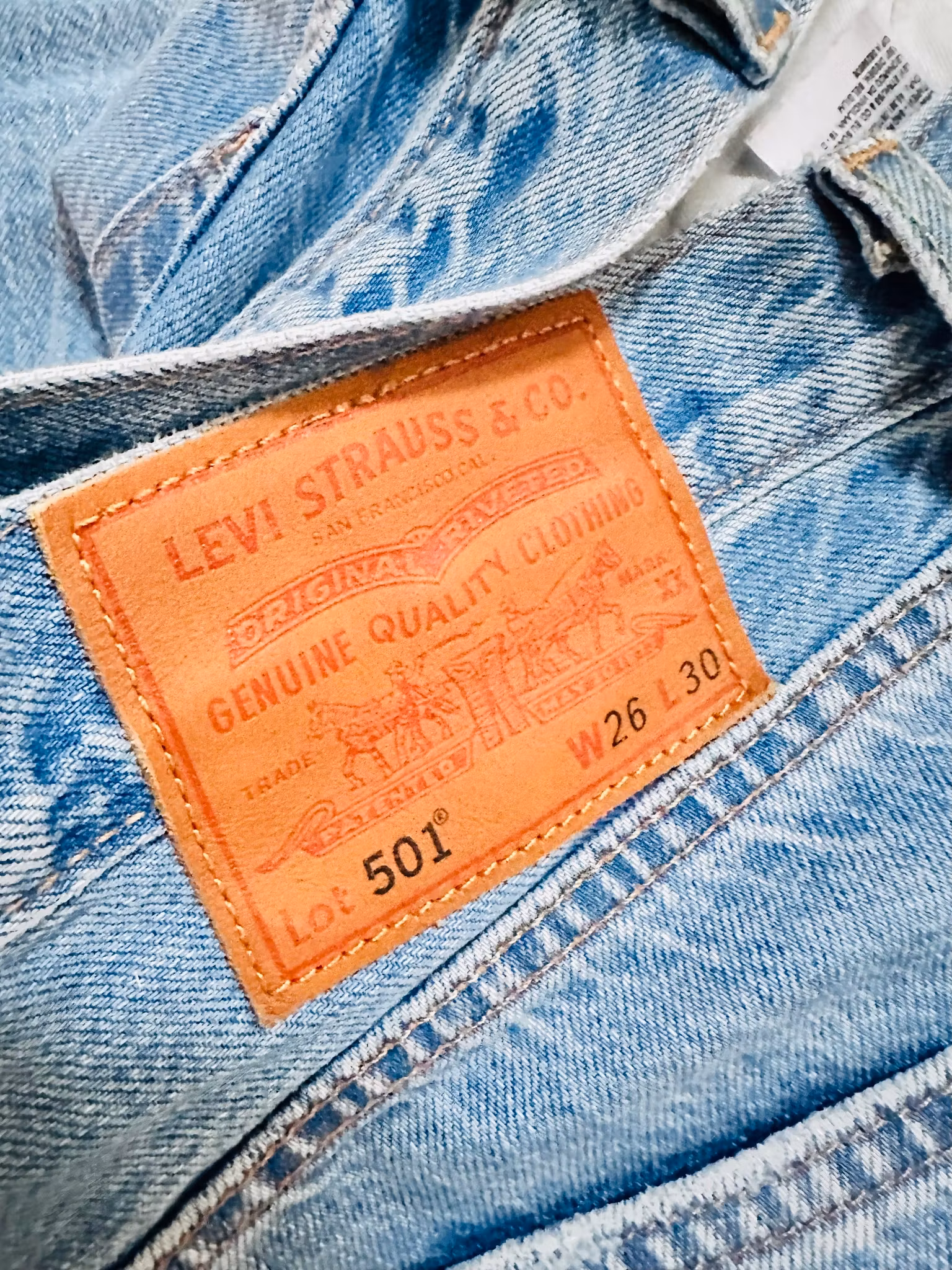 LEVI'S 501 26/30 blå