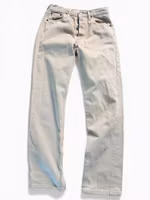 Vintage LEVI'S 501 29/34 beige upplagda