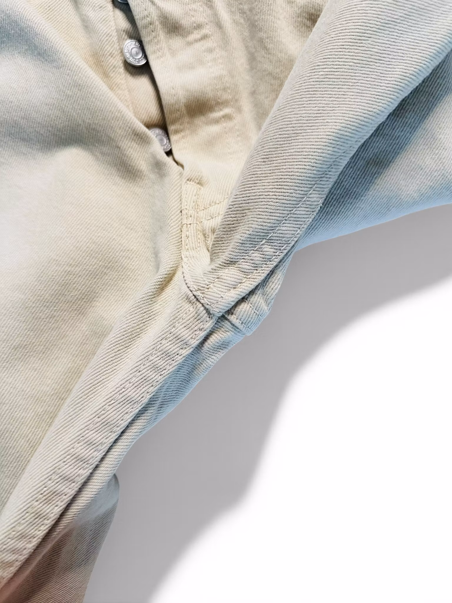 Vintage LEVI'S 501 29/34 beige upplagda