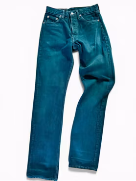 Vintage LEVI'S 501 28/34 gröna - Made in USA