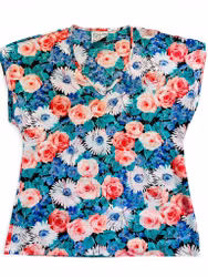 Vintage blommig tisha