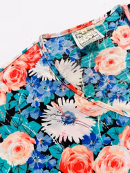 Vintage blommig tisha