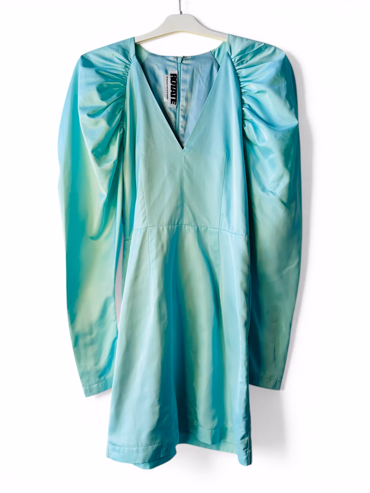 ROTATE klänning i aquamarin