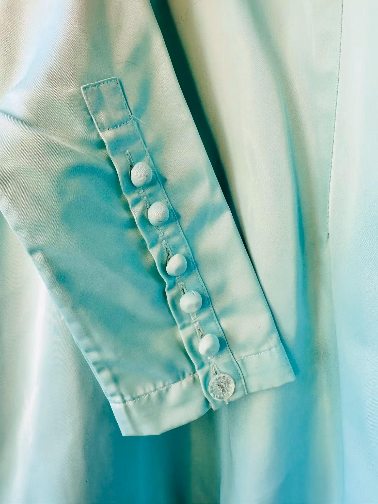 ROTATE klänning i aquamarin