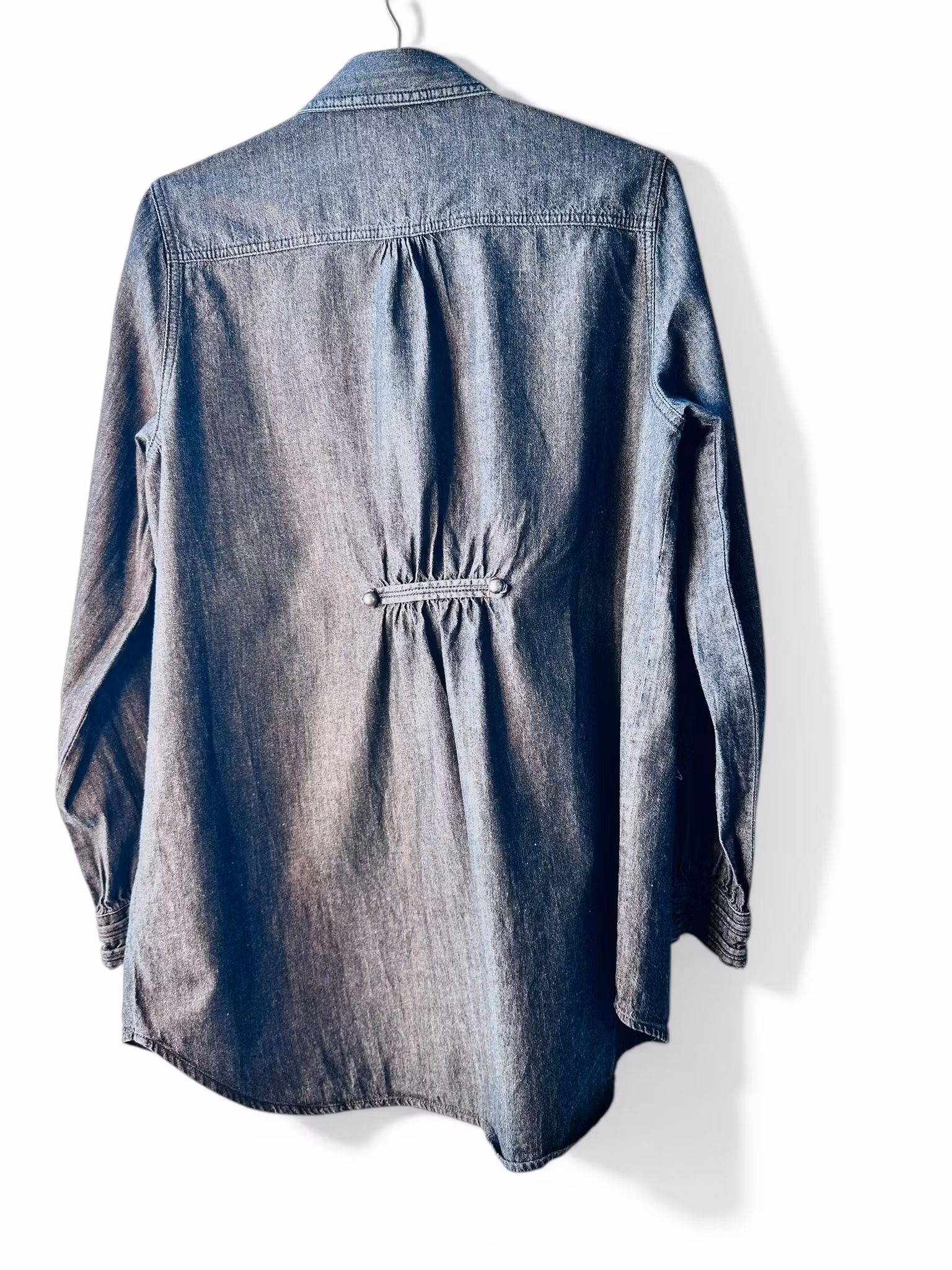 Vintage jeansskjorta med Napoleon-knäppning