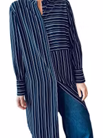 Randig storskjorta i viskos