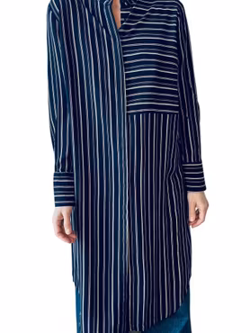 Randig storskjorta i viskos