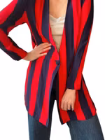 Randig vintage blusjacka