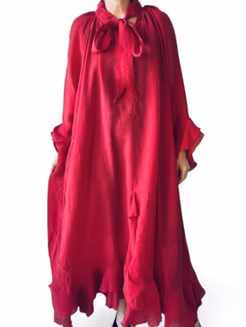 Maxiklänning med volanger