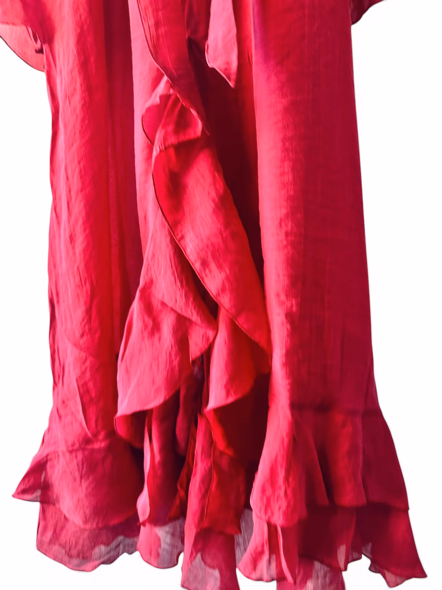 Maxiklänning med volanger