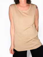 J LINDEBERG ribbad topp i sidenmix