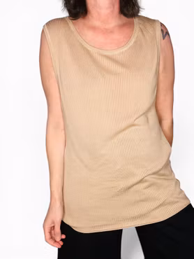 J LINDEBERG ribbad topp i sidenmix