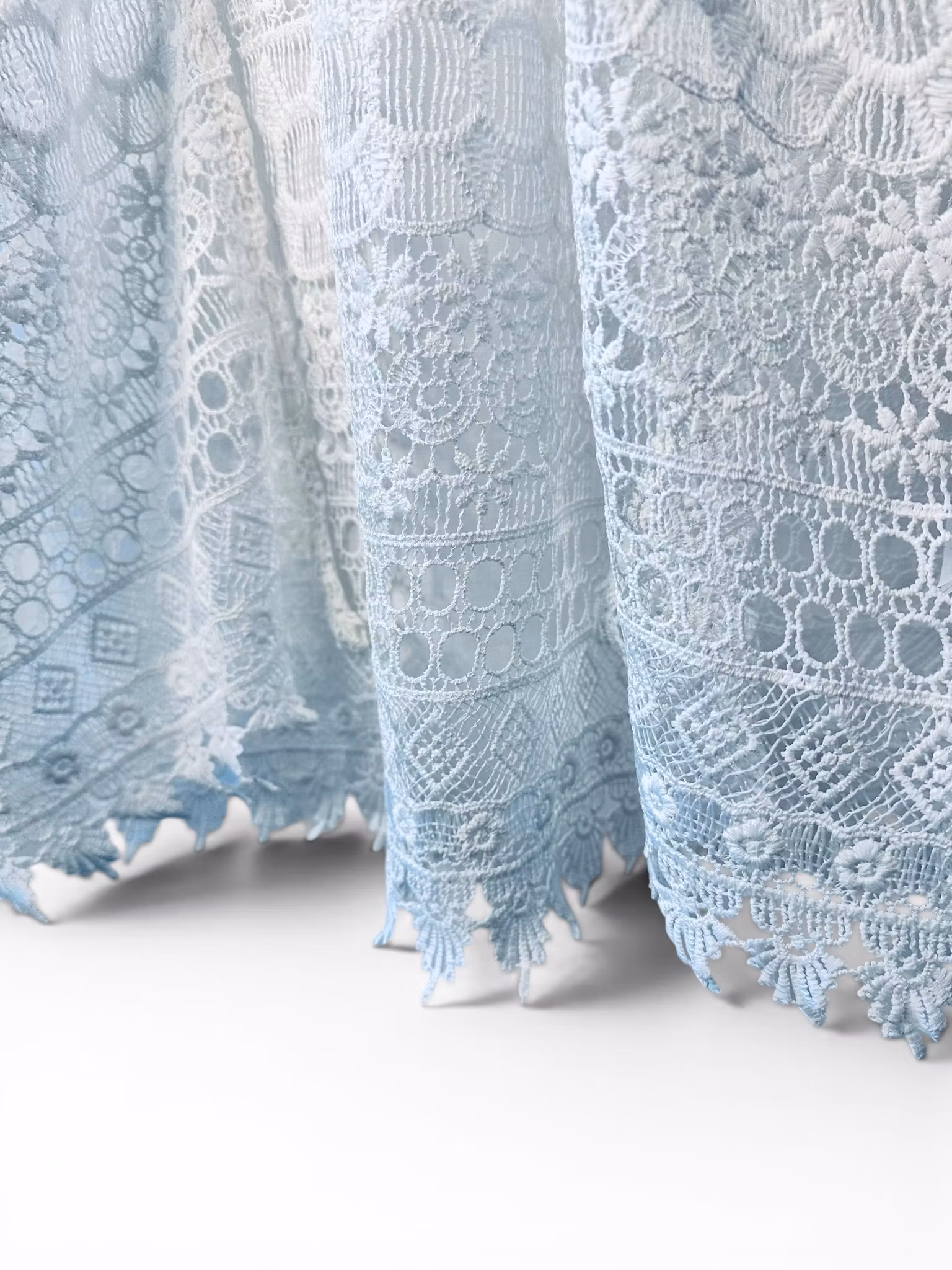 Coachella vit virkad kaftan