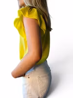 LIPSY neongul sidenblus