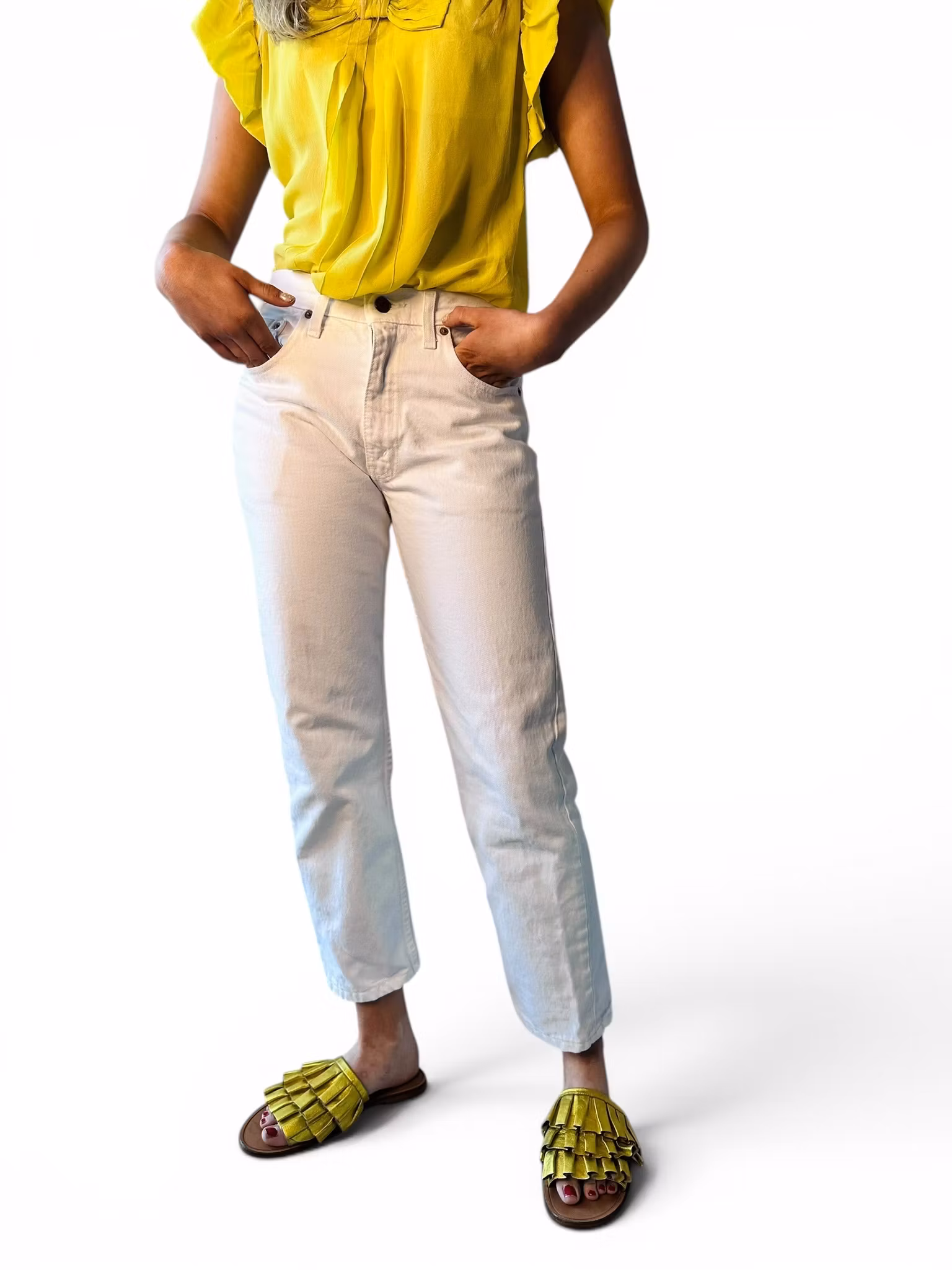 LIPSY neongul sidenblus