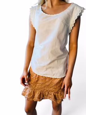 MAISON SCOTCH topp med spets