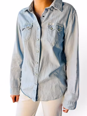 LEE ljus denimskjorta med westernkänsla