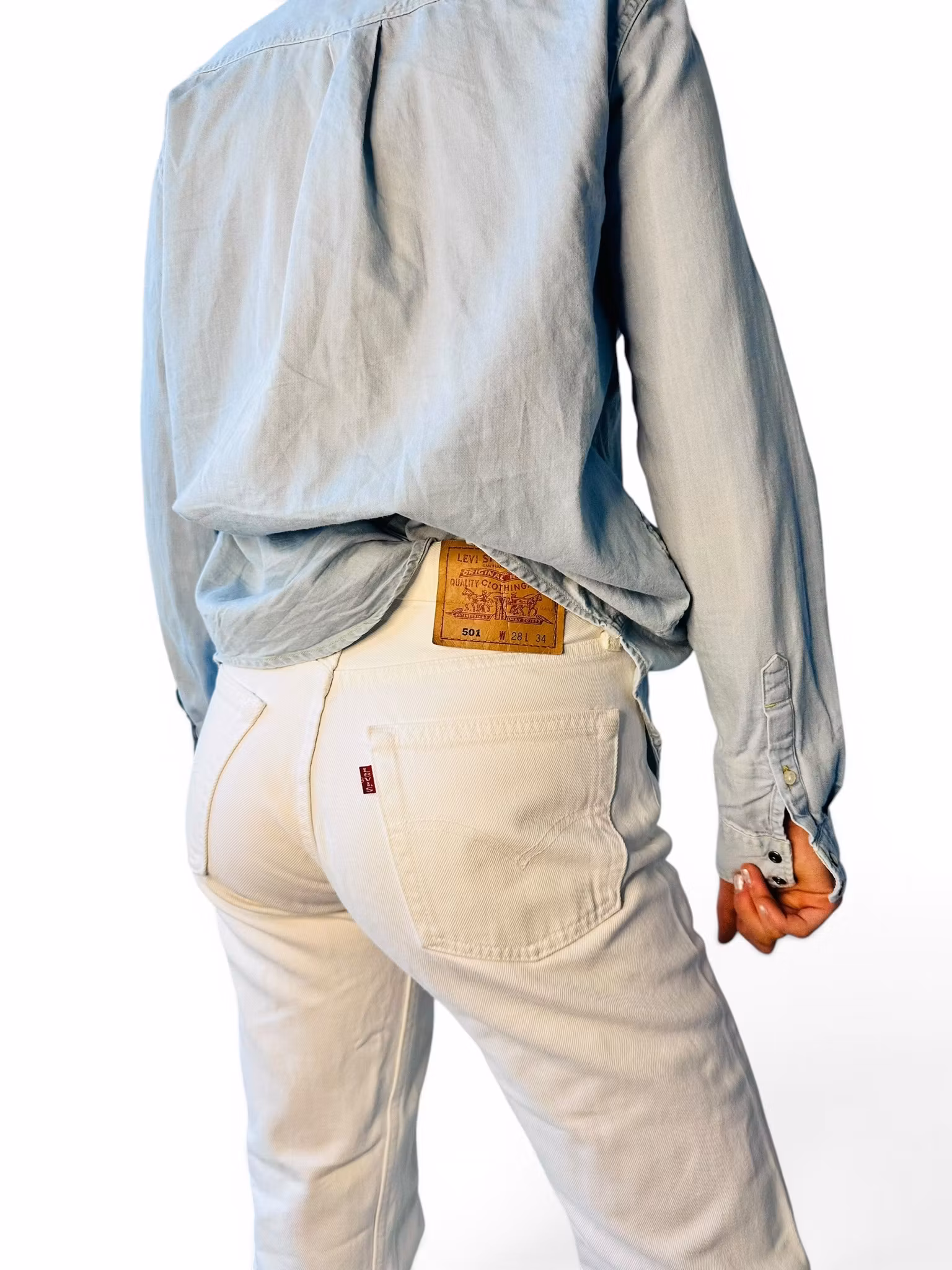 LEE ljus denimskjorta med westernkänsla