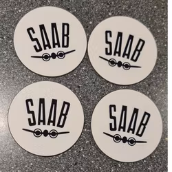 4-pack SAAB Logo äldre modell