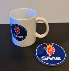 Mugg inkl underlägg