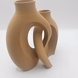 Dubbelvas – modern skulptural design (18 cm)