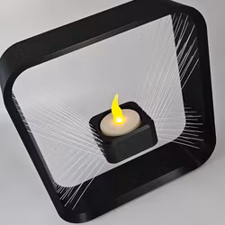 Svävande ljushållare – Endast för LED-ljus (16 cm)