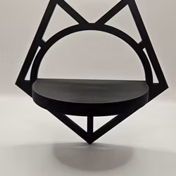 Väggdekoration / Hylla i geometrisk design