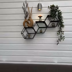 Geometrisk vägg-/bordshylla