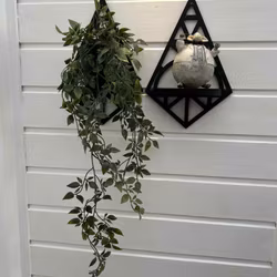 Väggdekoration / Hylla i geometrisk design