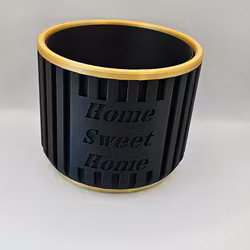 Kruka – Home Sweet Home – med dränering