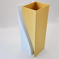 Designvas – guld/vit