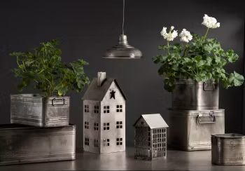 Kruka Kvadrat Cloudy/Rusty L