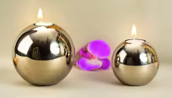 Silverklot för värmeljus S