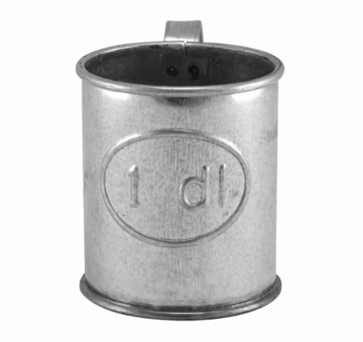Litermått 1 DL Zink